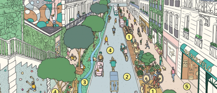 Burgemeester Parijs presenteert radicaal plan: in de toekomst alles binnen 15 minuten fietsen of lopen