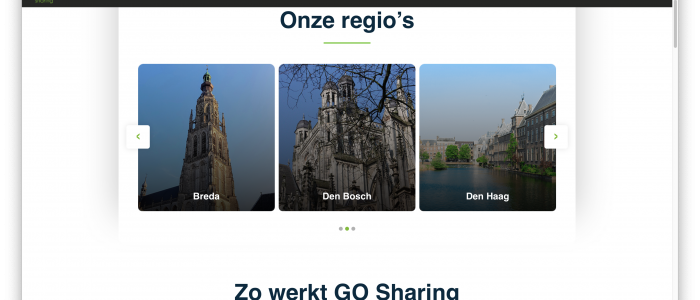 Breda en Den Bosch verschijnen ook op GO Sharing website
